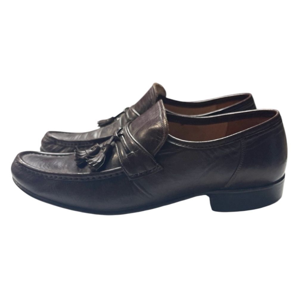 Nettleton Men’s Brown Leather Tassel Loafers | Size 9.5